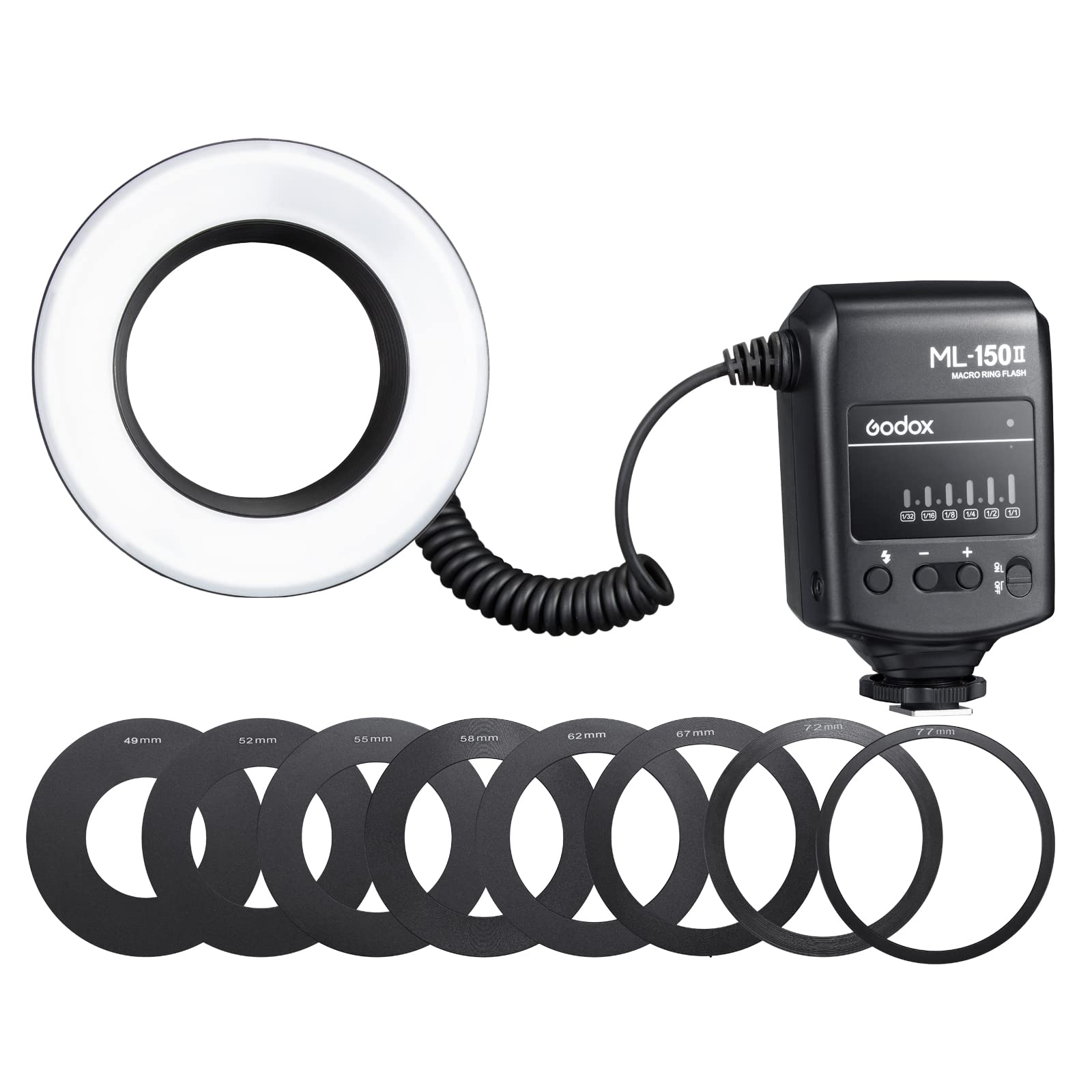 US Godox ML-150II LED Macro Ring Flash 5800K±200K para cámaras DSLR